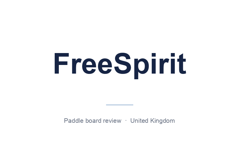 FreeSpirit wordmark, UK paddle board review
