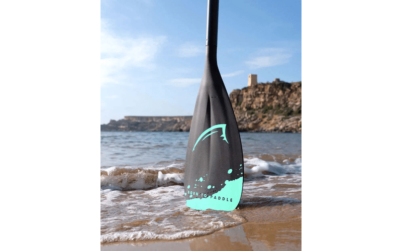Bluefin Premium Carbon Paddel vierteilig mit zweitem Blatt fuer den Kajakumbau
