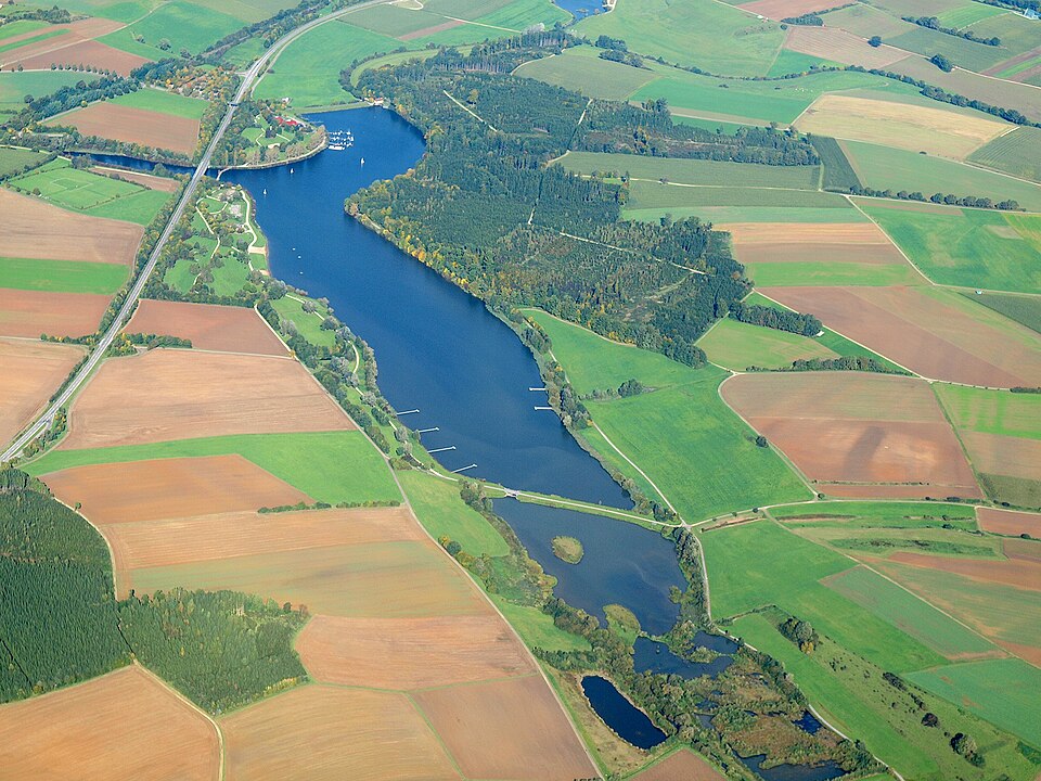 Bucher Stausee bei Rainau im Ostalbkreis