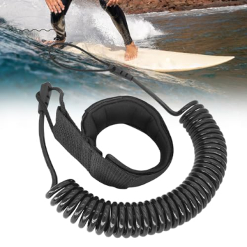 mizikuu coiled sup leash 3 m